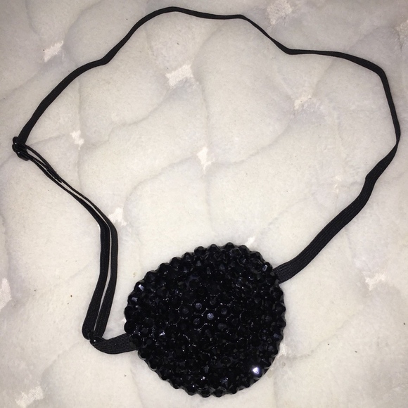 Jet Black Crystal medical Eye Patch Cover Up - Picture 2 of 5